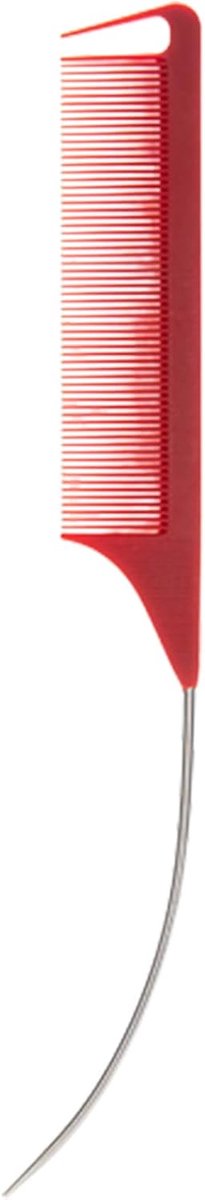 Staartkam - Kapperskam Scheidingskam - Haar Stylen - Antistatisch Koolstofvezel - 23 x 3 cm - Zwart