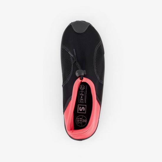 Dames waterschoenen zwart roze - Maat 38