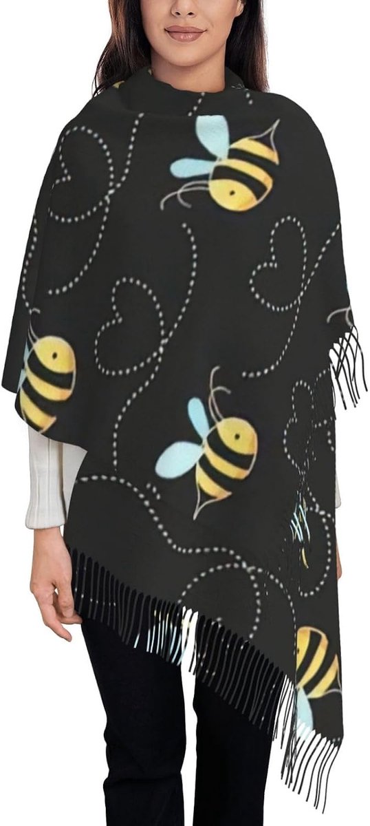 Klassieke Kwastje Sjaal - Deken Sjaal Dames - Reizen en Warmte - Oversized Imitatie Kasjmier - 68x196cm - Multicolor