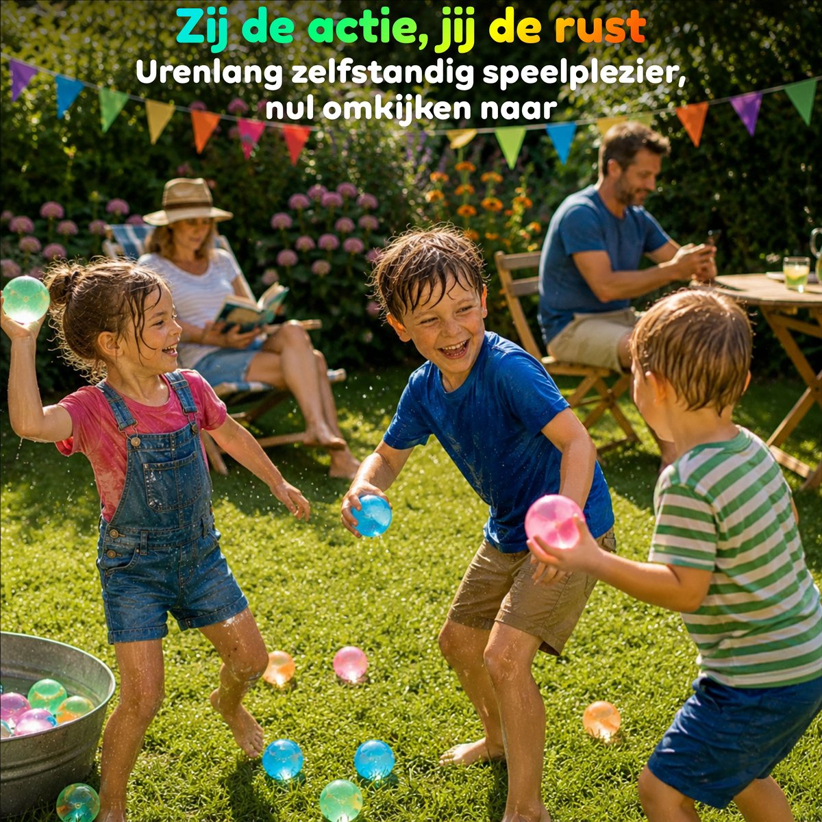 cozy.® Herbruikbare Waterballonnen Pro 2026 - 10 Stuks - Zomers Waterspeelgoed - Extra Groot, Zelfsluitend & Duurzaam - Inclusief E-book met Spelideeën - Splashbal - Camping, Tuin & Vakantie Spelletjes — afbeelding 8