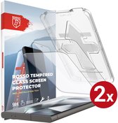 Rosso Screenprotector Geschikt voor Samsung Galaxy S24 Ultra | 9H Tempered Glass | Beschermglas | Glasplaatje | Case Friendly | Met Installatietray | Eenvoudige montage | 2-Pack
