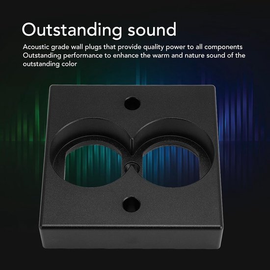 Hifi Speaker Terminal - Luidsprekerpaneel Geluid - Muurbevestiging Geluid - Aluminium Legering - 86 Type - Zwart — afbeelding 2