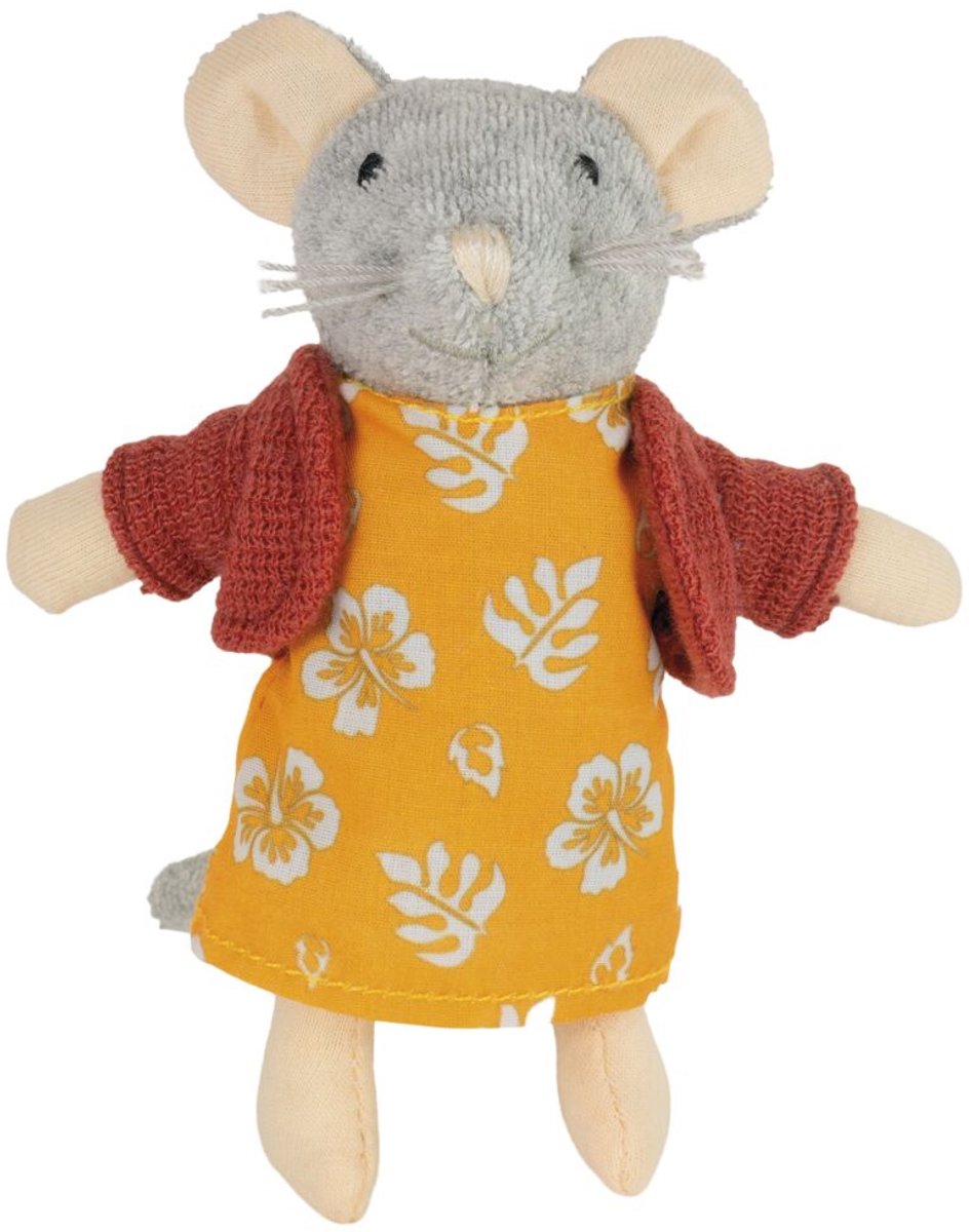 Sam & Julia Het Muizenhuis Pluche knuffel Julia's Moeder - Speelgoed kinderen - 12 cm - Voor meisjes en jongens - Vanaf 1 jaar - Bambolino Toys