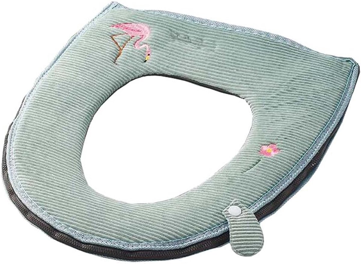 Toiletkussen - Toiletmat Zacht - Badkamer Comfort - Huidvriendelijk Katoen - 36 x 43 cm - Blauw