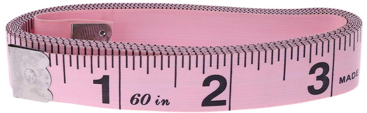 Zachte Meetlint - Kleermakersliniaal Meetlint - Kleding Maken - Dubbele Schaal - 150 cm - Wit
