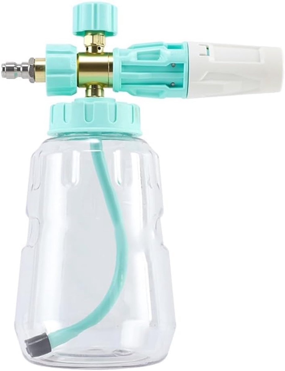 Sneeuwschuim Lans - Schuimsproeier Auto - Auto Wassen - Instelbare Schuim Ratio - 1L Capaciteit - Mintgroen