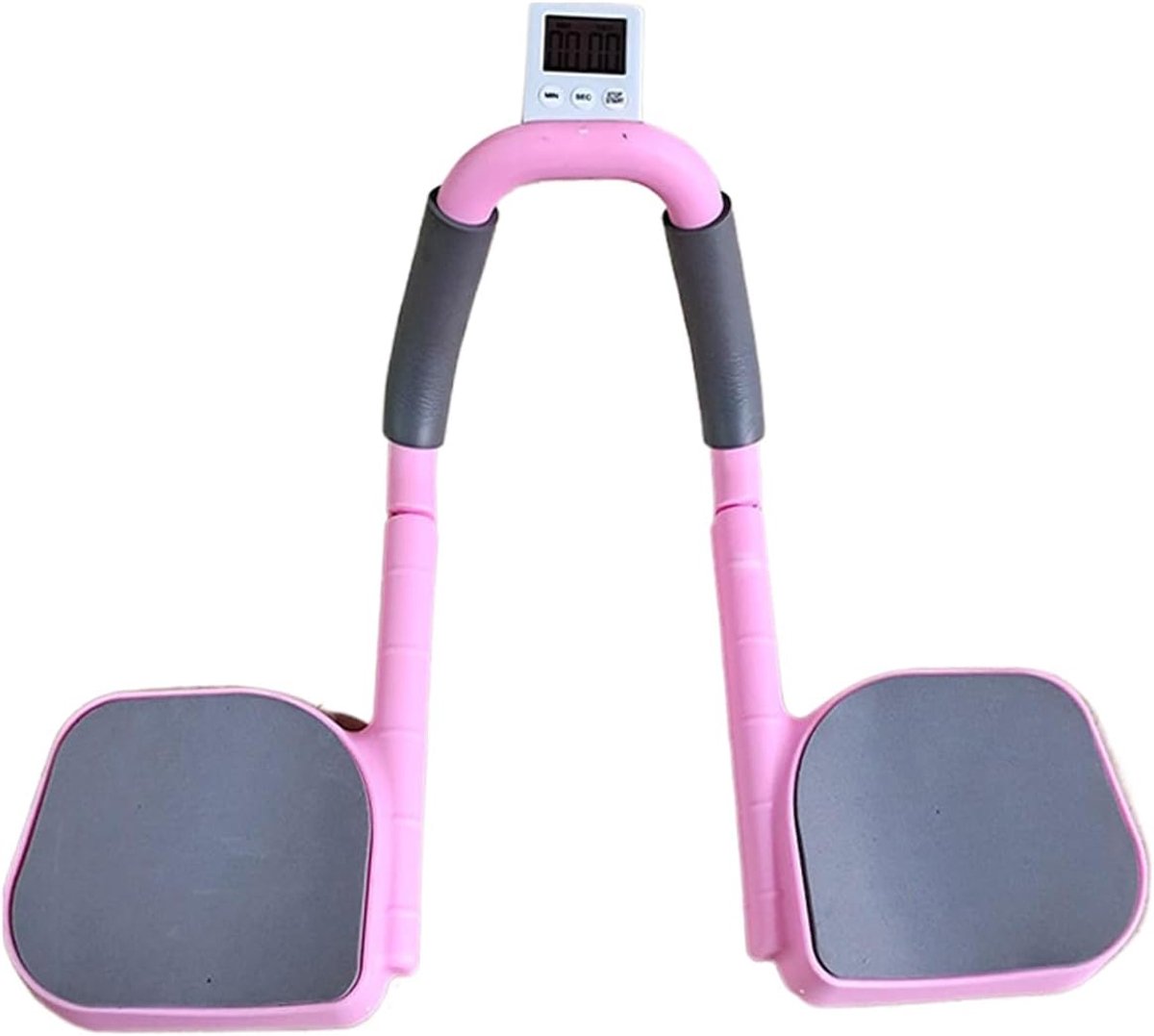 Buikspieroefenapparatuur - Core trainer - Thuis trainen - Met timer - 28x20x10 cm - Roze