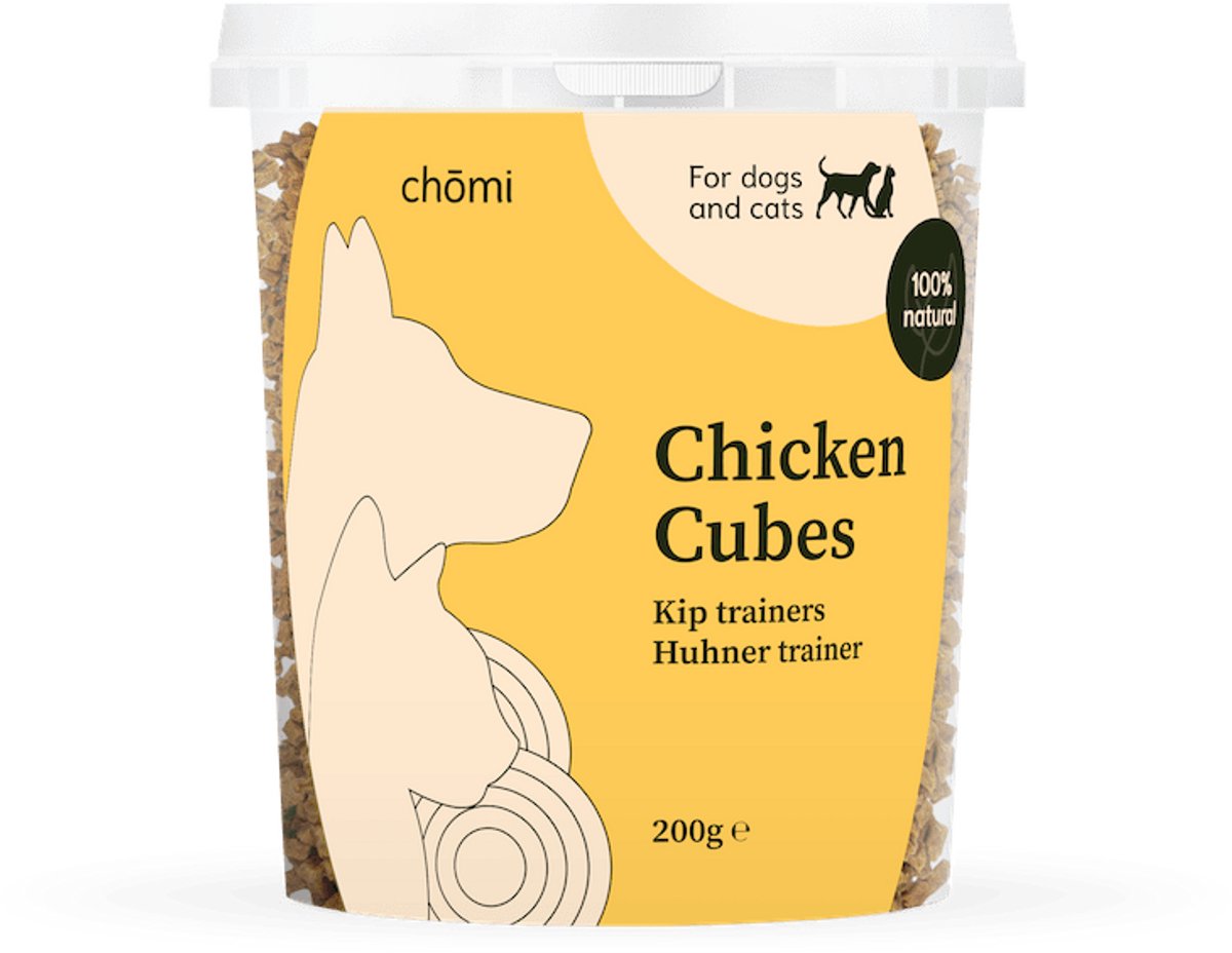 Chōmi Chomi Pets - Kipfilet Trainers Cubes - 200 gram