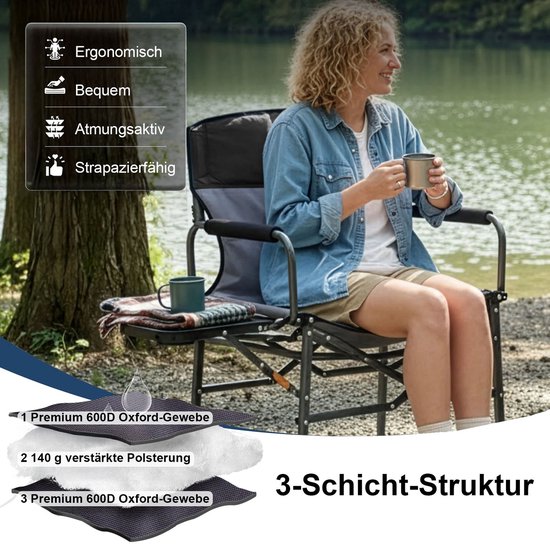 Campingstoel Director Chair II Regiestoel - Outdoor-armleuning 200 kg — afbeelding 5