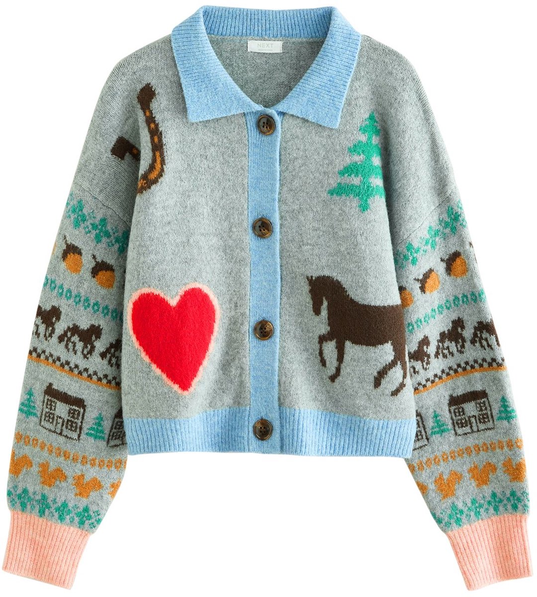 Next - Meisjes - Vest met kraag - Grijs