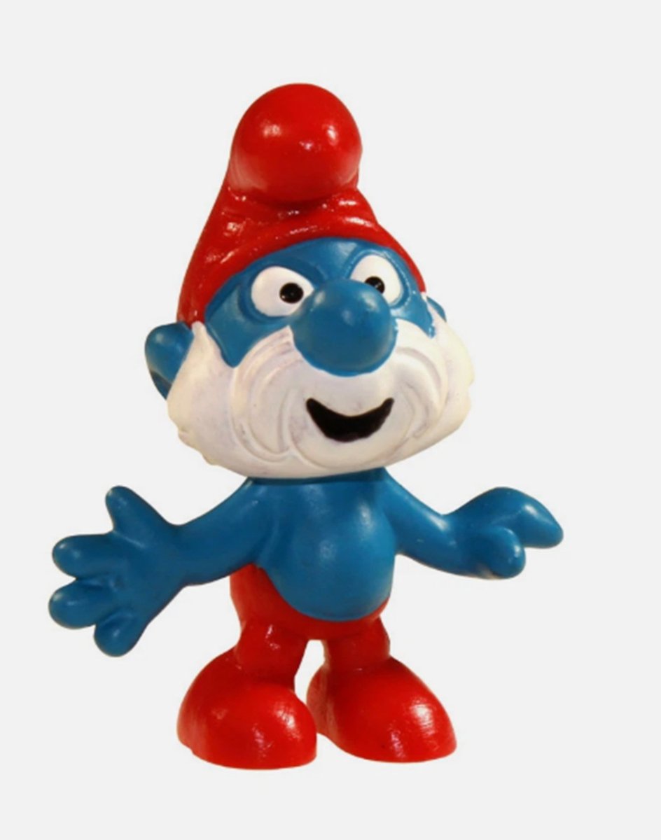 Grote smurf speelfiguurtje de smurfen - Schleich - 5,5 cm