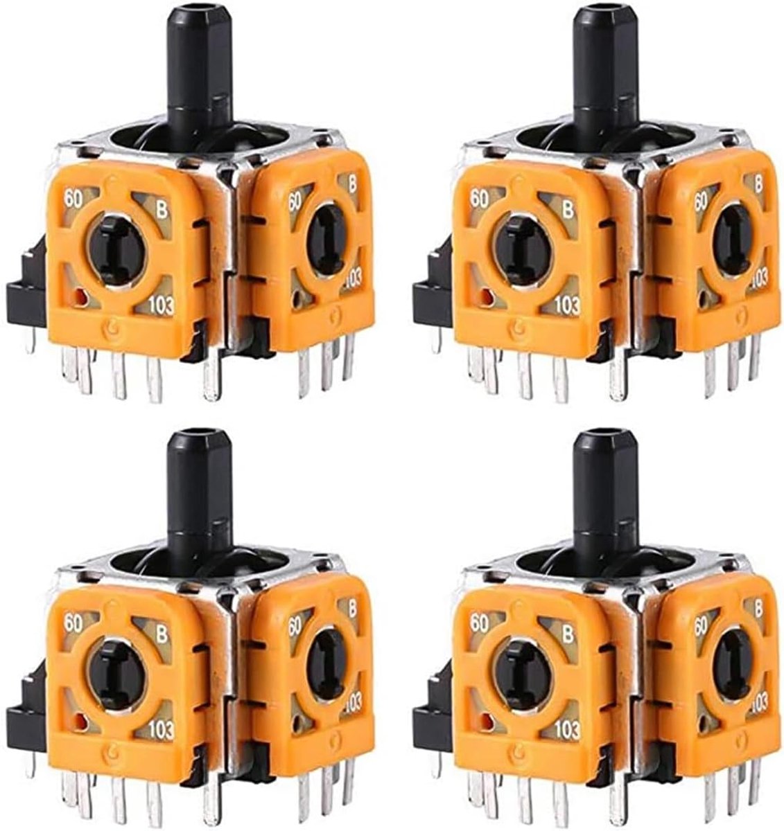 SnelShoppen - 4 Stuks Vervangende Draadloze Controller Thumbstick Module - Analoge Stick Sensor Assemblage voor Gamepad Reparatie - Precisie en Respon