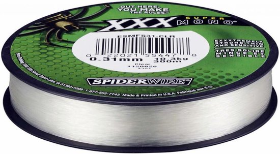 SpiderWire Super Mono XXX - Nylon Lijn - Vislijn 0.31mm 10.30kg 300m van Spiderwire — afbeelding 2