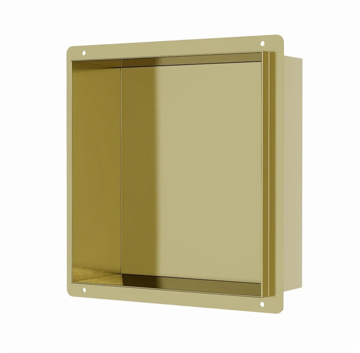 DutchLine - Inbouw Nis - Betegelbaar - 300x300x100 – Geborsteld messing Goud