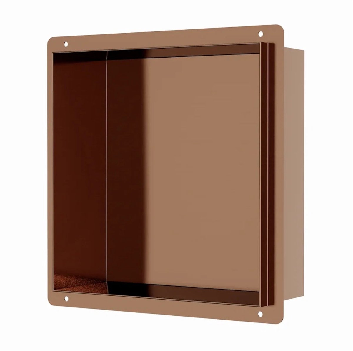 DutchLine - Inbouw Nis - Betegelbaar - 300x300x100 – Geborsteld koper