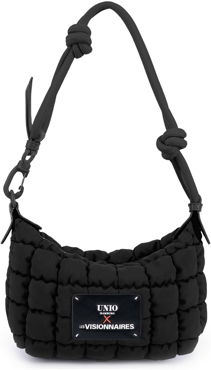 Unio Hamburg x Les Visionnaires schoudertas Blackline Bubble Unio Little Sophie Black zwart