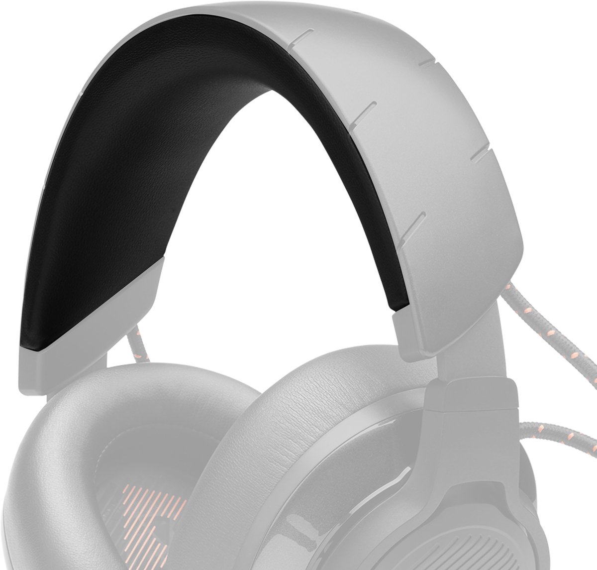 kwmobile vervangende koptelefoon band geschikt voor JBLQuantum 600 (Q600) / 610 (Q610) / 800 (Q800) / 810 (Q810) hoofdband - Hoofdtelefoon cover van kunstleer - In zwart