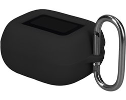 kwmobile cover voor oordopjes case - geschikt voor JBL Live Buds 4 / Beam 4 / Flex 4 - Trendy beschermhoes draadloze oordopjes in zwart