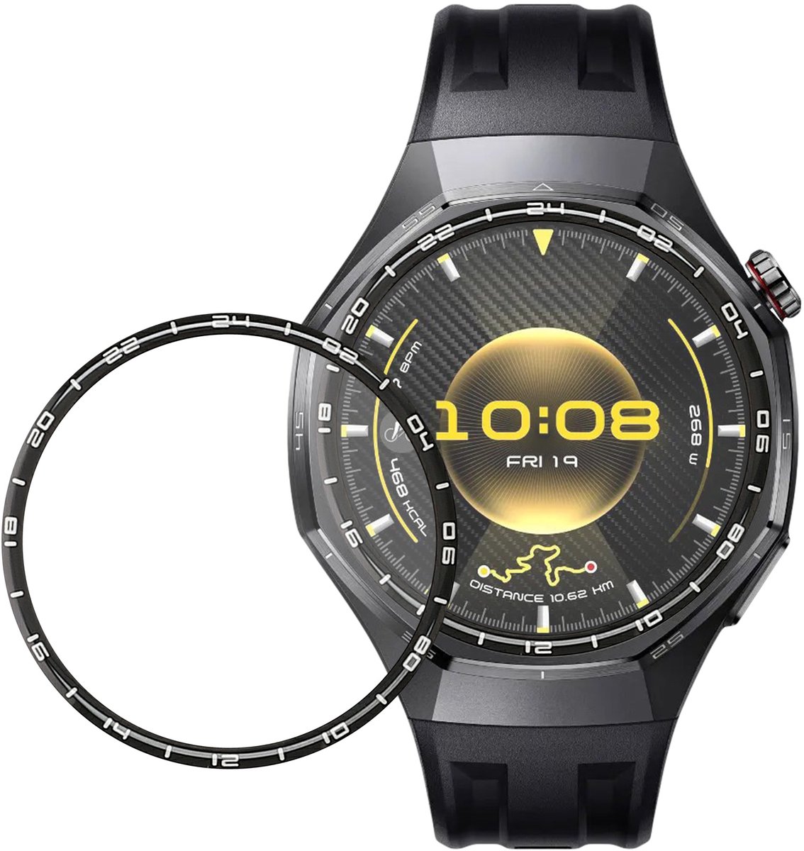 kwmobile Beschermfolie geschikt voor Huawei Watch GT6 Pro 46mm Schermbeschermer - 2 x screenprotector smartwatch anti kras