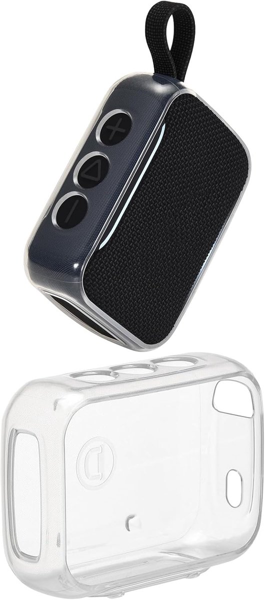 SnelShoppen - Beschermhoes Zacht TPU voor Bluetooth-luidspreker, Transparante Hoes voor Draagbare Go 5 - Bescherming tegen Stoten, Krassen en Vallen v
