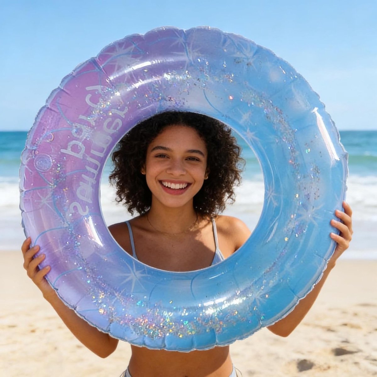 Grote Opblaasbare Zwemring voor Volwassenen en Tieners - 90 cm Zwemaccessoire voor Strand, Zwembad en Zomerfeestjes