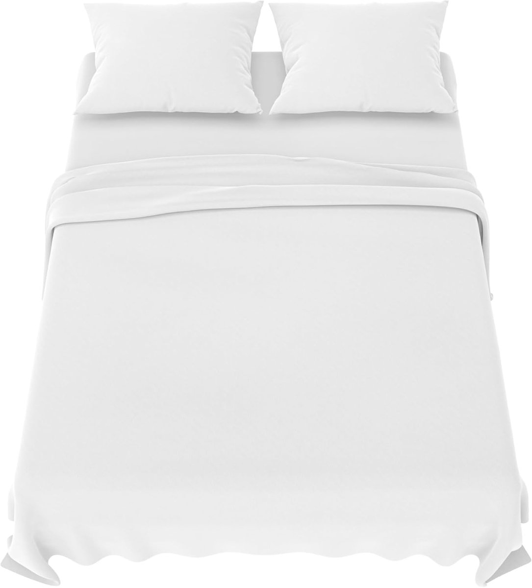 SnelShoppen - Bedding set 160x200 cm - 4-delige Microfiber Set - Fitted Sheet 160x200 cm - Dekbedovertrek 240x280 cm - 2 Kussenhoezen 50x80 cm - Oeko