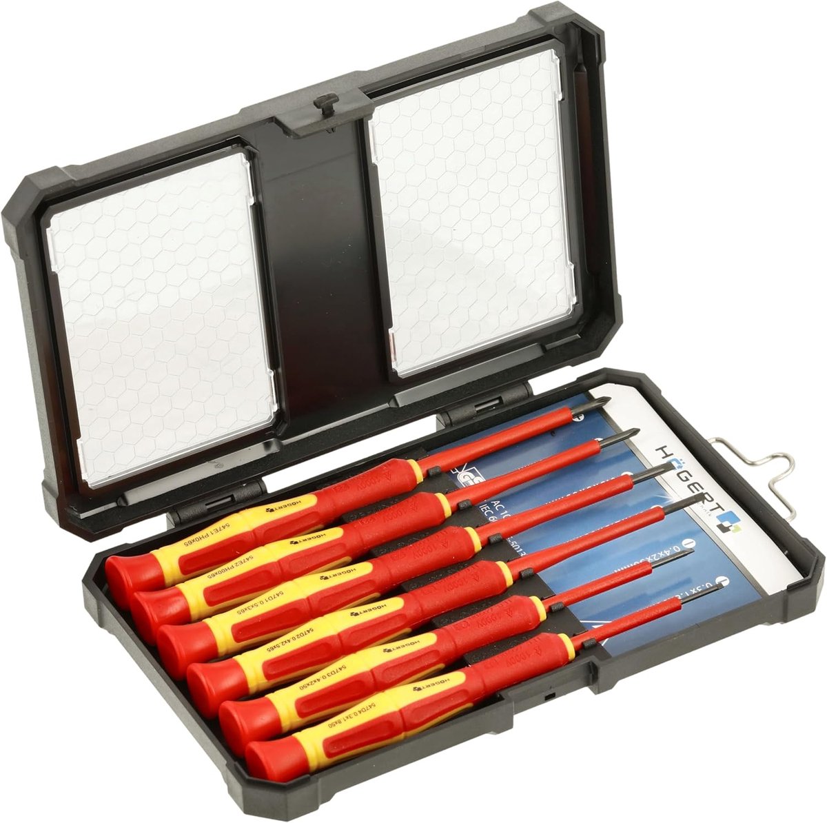 SnelShoppen - Precisie Schroevendraaier Set 6 Stuks | VDE Schroevendraaiers met 1000V Certificaat | Geïsoleerd CrV Staal | Magnetische Tips voor Veili