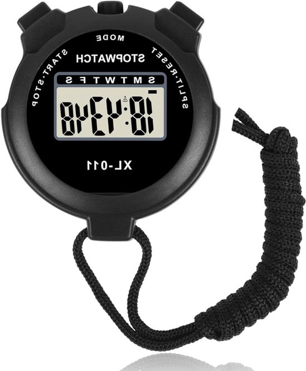 Digitale Stopwatch Met Groot Display - Multifunctioneel, Single Lap/Split Memory, Alarm - Voor Training, Zwemmen, Hardlopen