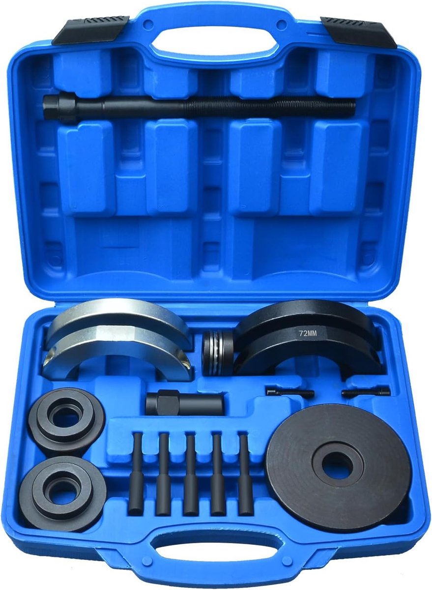 SnelShoppen - 72 mm Voorwiel Lager Verwijder Tool Set, Lager Hub, Lager Trekker, Geschikt voor Audi A1 A2 Seat Ibiza VW Skoda Fabia, Hoogwaardige Carb