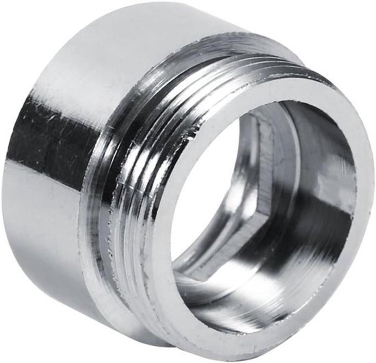 Metalen adapter voor waterkraan - 20-22 mm - voor waterbesparing in keuken en badkamer