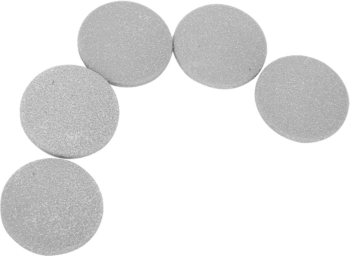 SnelShoppen - 5x Extra Coarse Vervangrolletjes voor Elektrische Voetvijl - Ideaal voor Dode Huid en Eeltverwijdering - Grijze Foot File Rollers