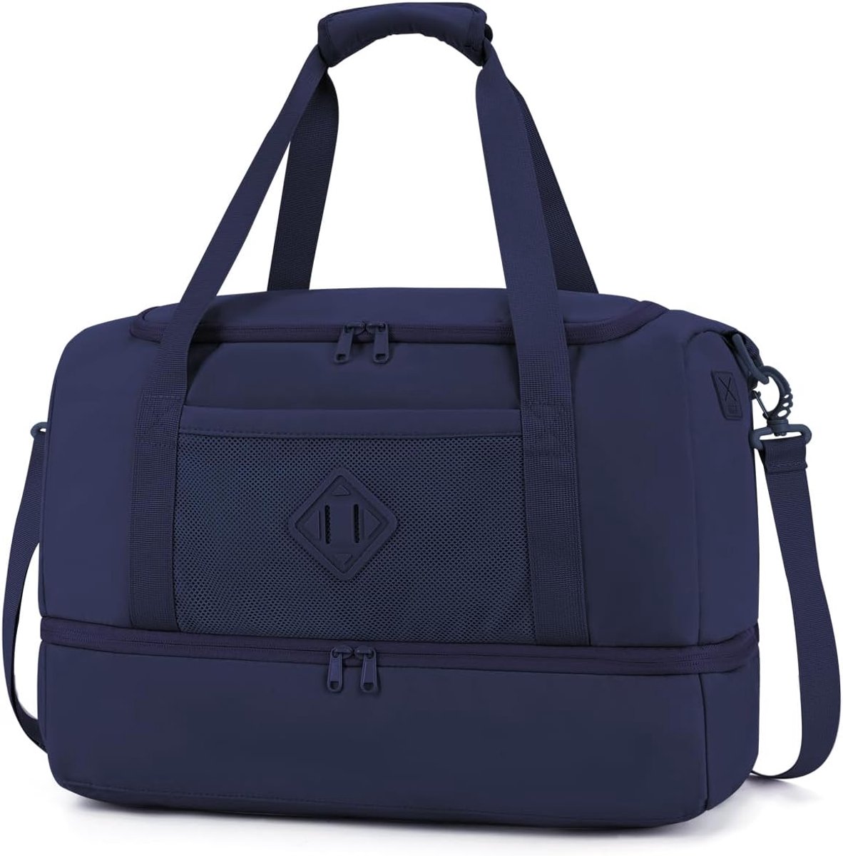 SnelShoppen - Grote Duffle Bag voor Vrouwen en Mannen - Handbagage EasyJet 45x36x20 cm - Sporttas met Schoen- en Vochtcompartiment - Ideaal voor Weeke