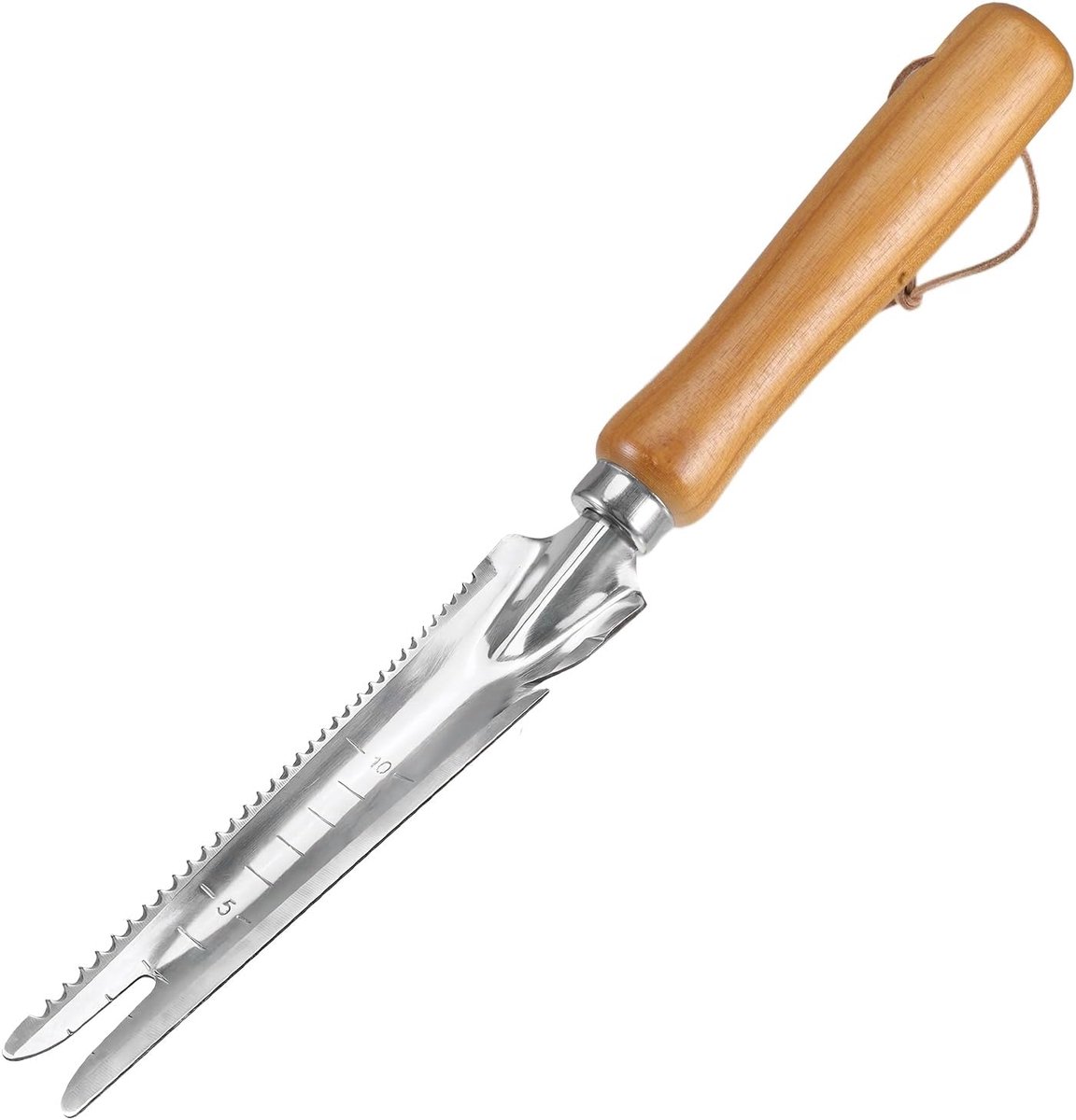 SnelShoppen - Weed Cutter Tuingereedschap Multifunctionele Handmatige Weeder met Meting, Roestvrijstalen Tuingereedschap voor Tuinliefhebbers, Ergonom