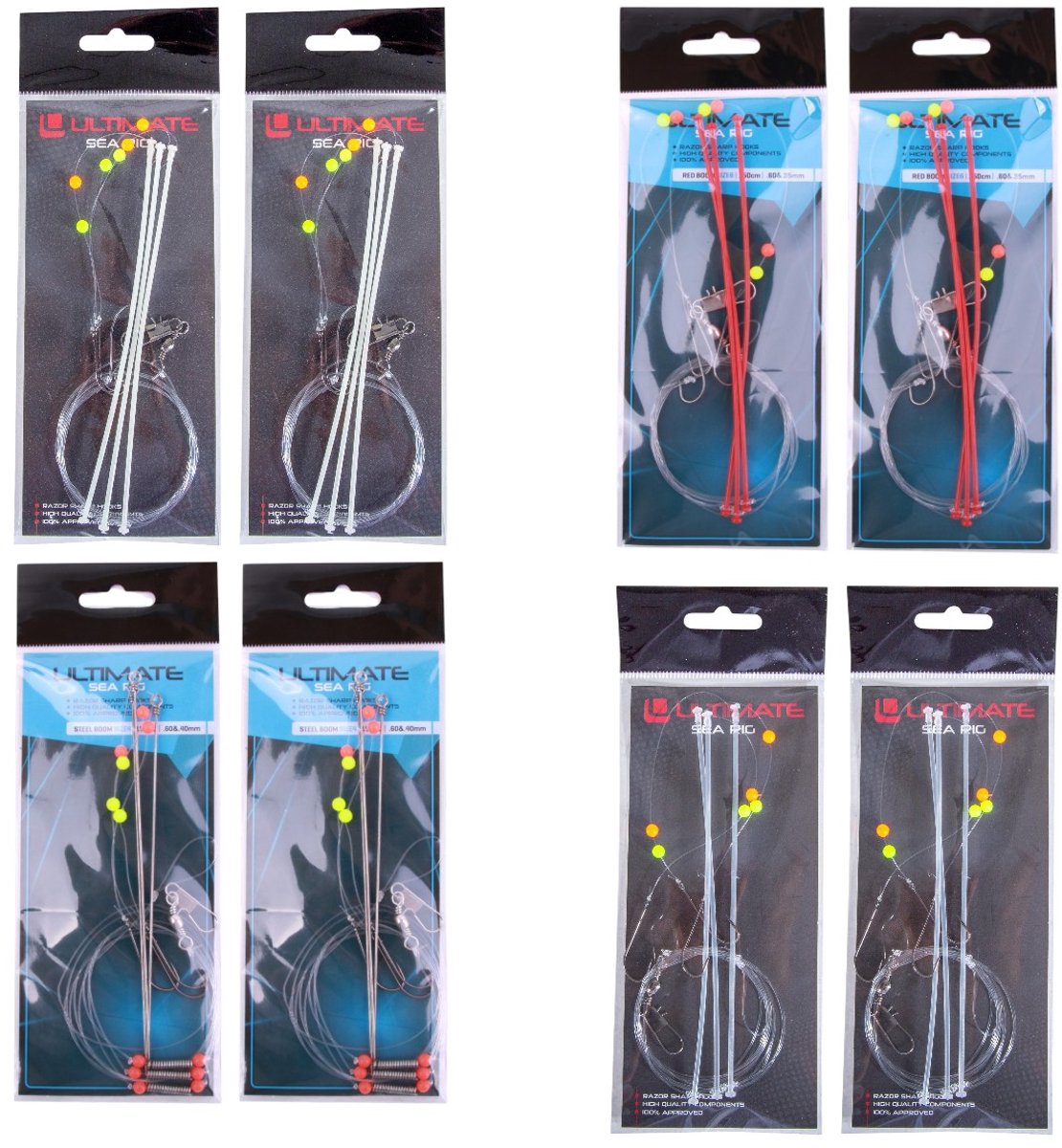 Ultimate Sea Rig Mix Pack (8pcs) - Zeevis Onderlijn