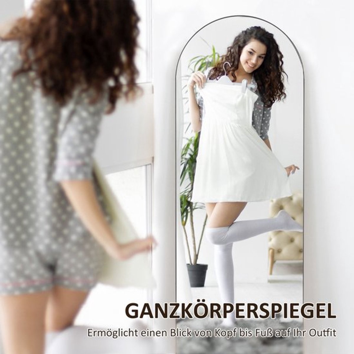 Full-Length Spiegel – Staande Spiegel – Wandspiegel – Volledige Lengte Spiegel – Vloerspie