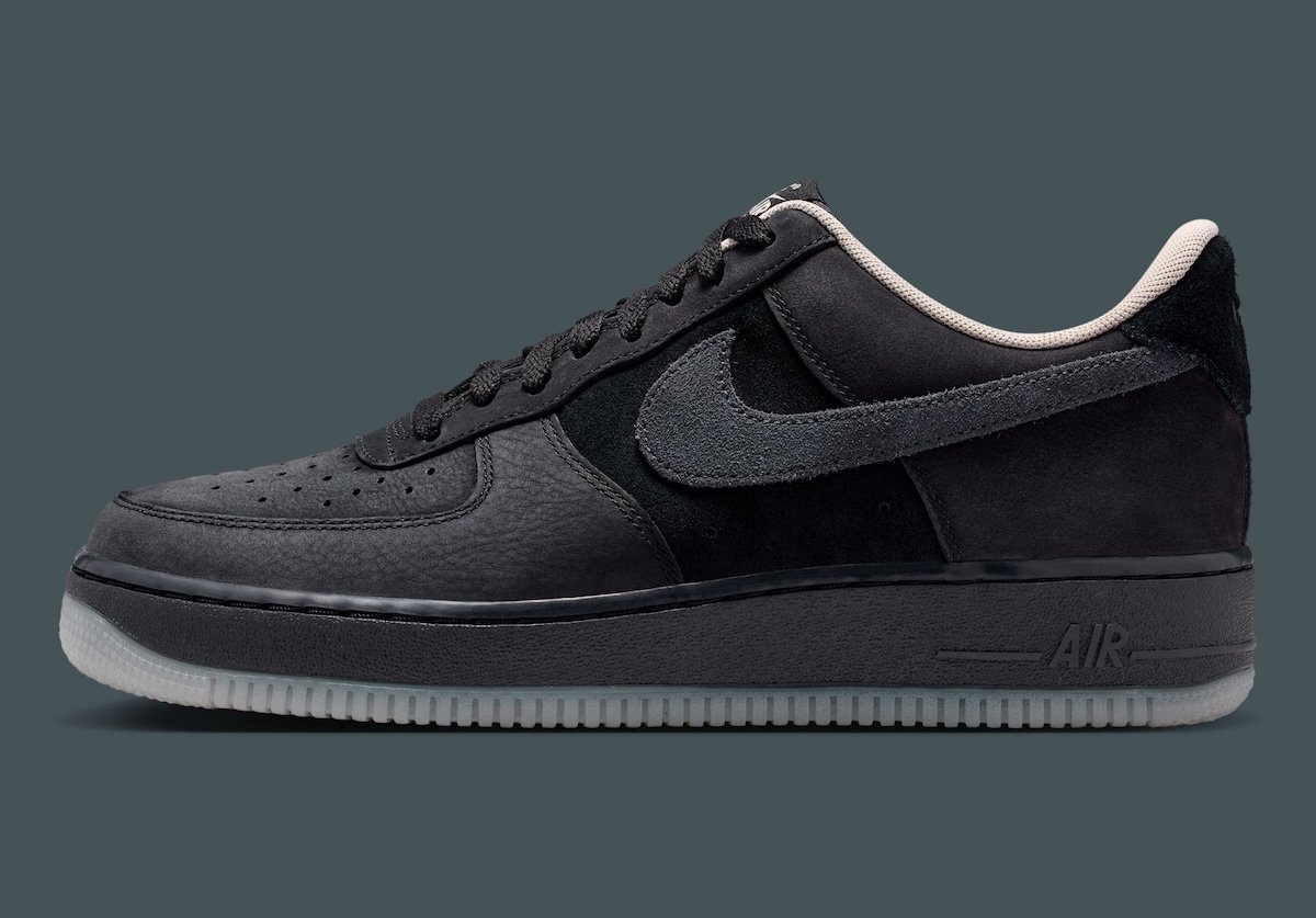 Nike Airfroce 1 suède gum Zwart