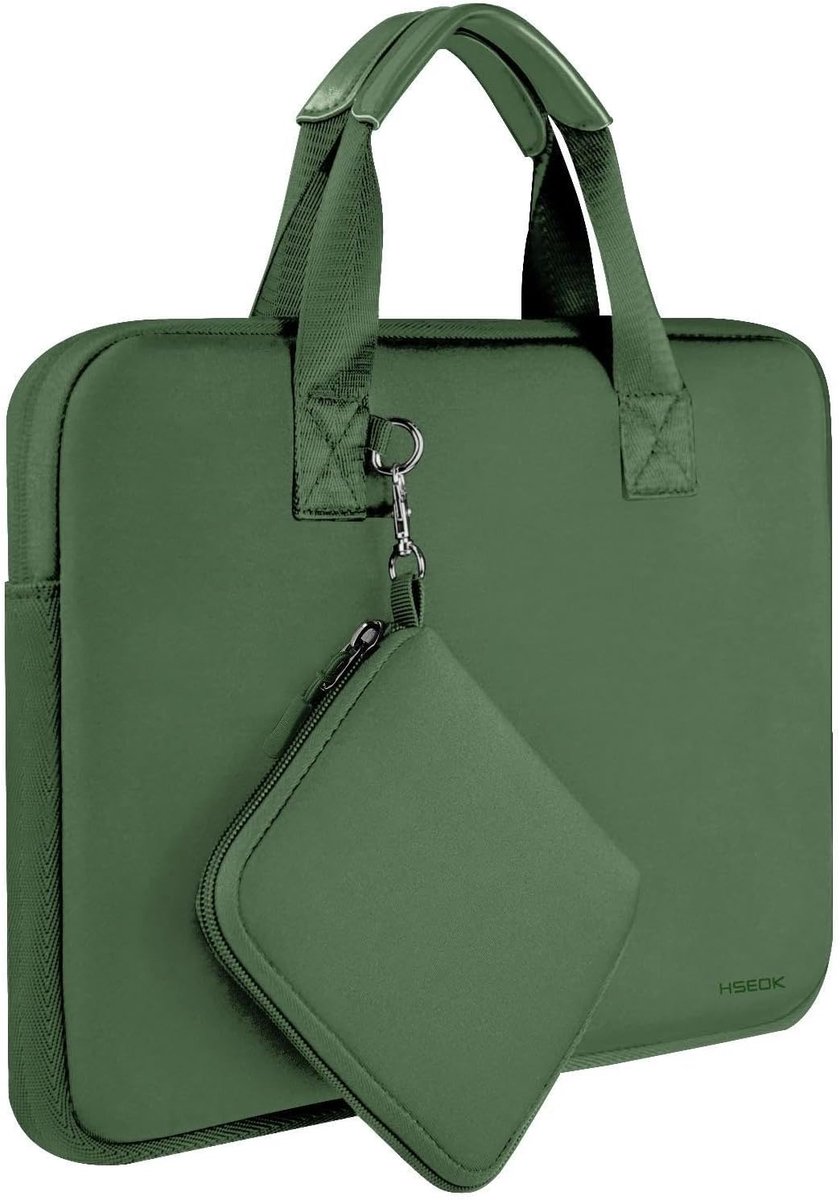SnelShoppen - Laptop Sleeve 14 inch Neopreen Computer Tas met Extra Compartment, Geschikt voor MacBook Pro/Air 13 inch en de Meeste 14 inch Notebooks,