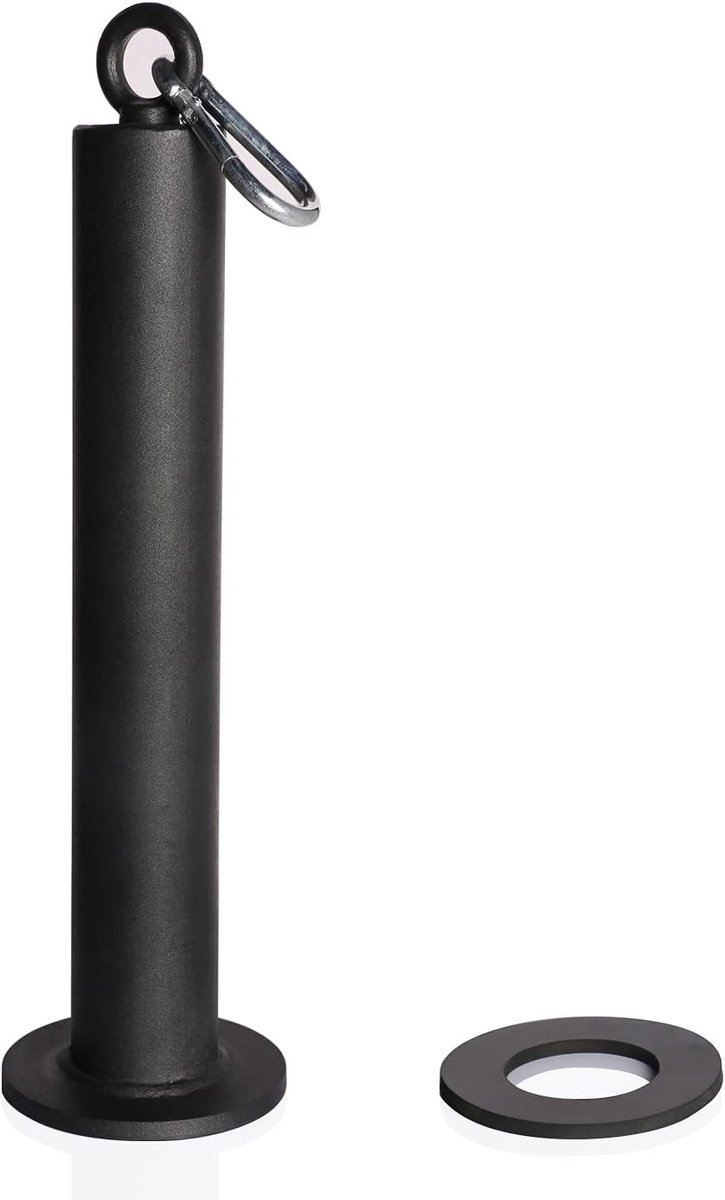 SnelShoppen - Tricep Rope 27 & 36 inch Fitness Kabelmachine Pulldown Heavy Duty Coated Nylon Touw met Rubberen Einden - Ideaal voor Krachttraining, Gy