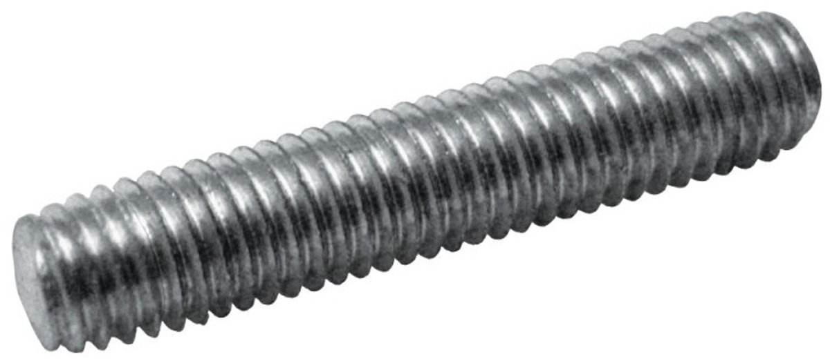 Draadeind Din976 M10x80mm Elektrolytisch Verzinkt 10 stuks