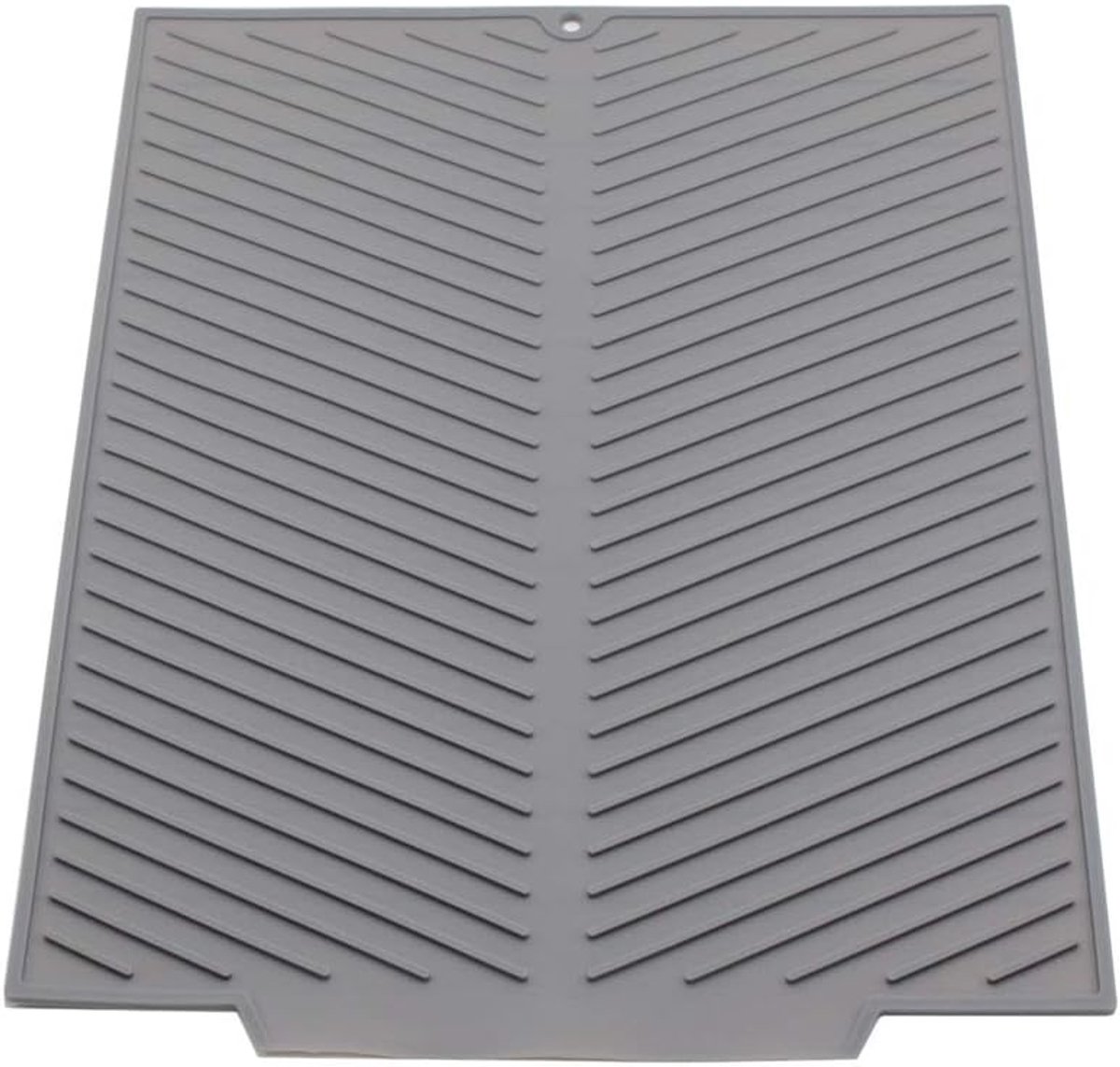 SnelShoppen - Grote Siliconen Afvoermat 51x41cm, Eco-vriendelijk, Warmtebestendig en Antislip Keukenmat voor Afwassen, Drogen van Servies, Keukenacces