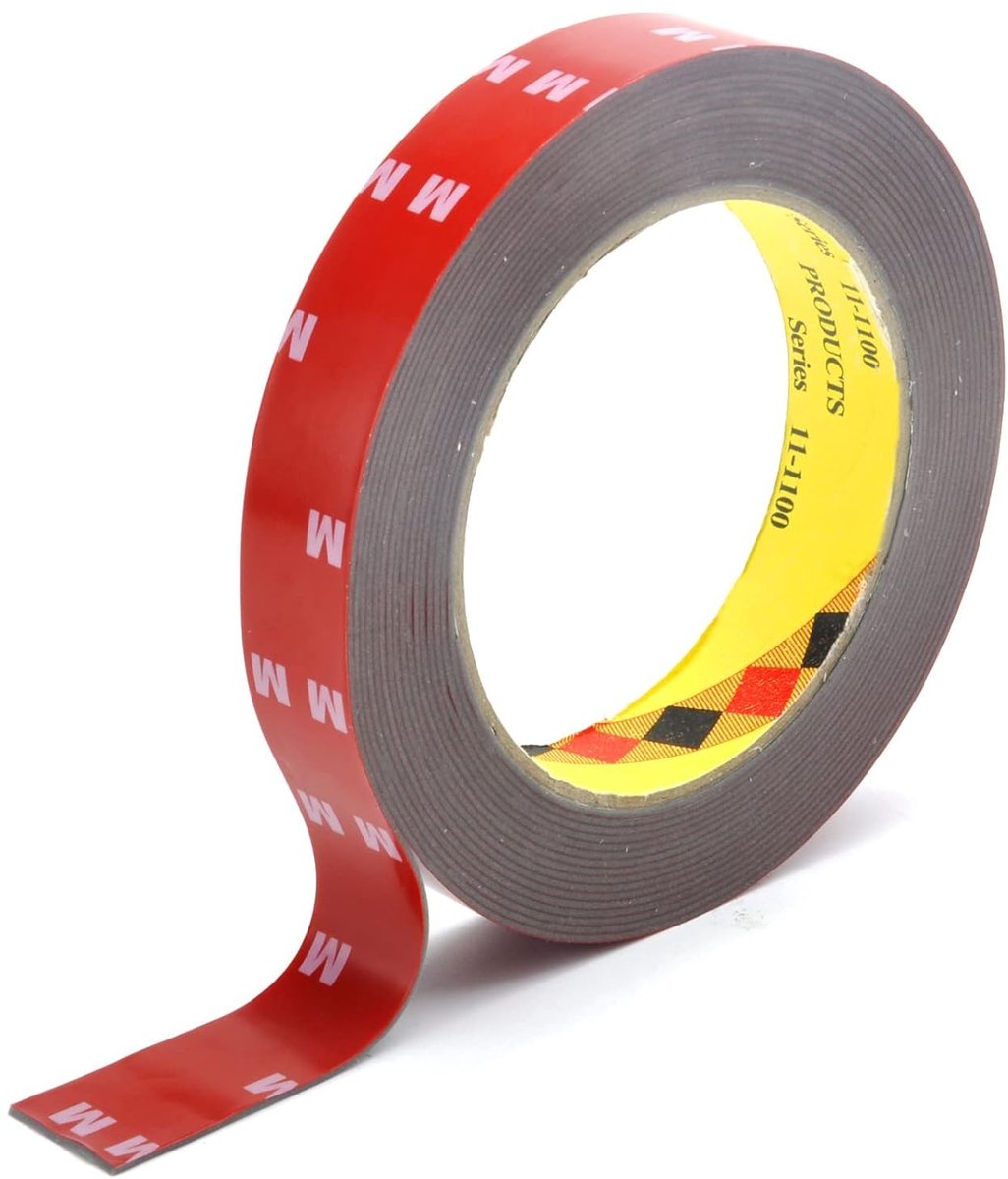 SnelShoppen - Dubbelzijdige Tape, Extra Sterk, Zelfklevend voor Auto Spiegel, Montage Strips, Hittebestendig, 5 m Rol (10 mm) voor Thuis, Kantoor en A