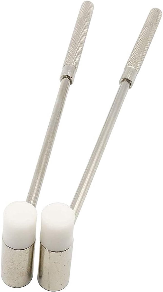 SnelShoppen - 2 Pack Dual Head Hammer Set - Kleine Metaal Hammer met Stalen Handvat - Voor Leer, Sieraden, Klokken en DIY Projecten - Hamer met Kunsts