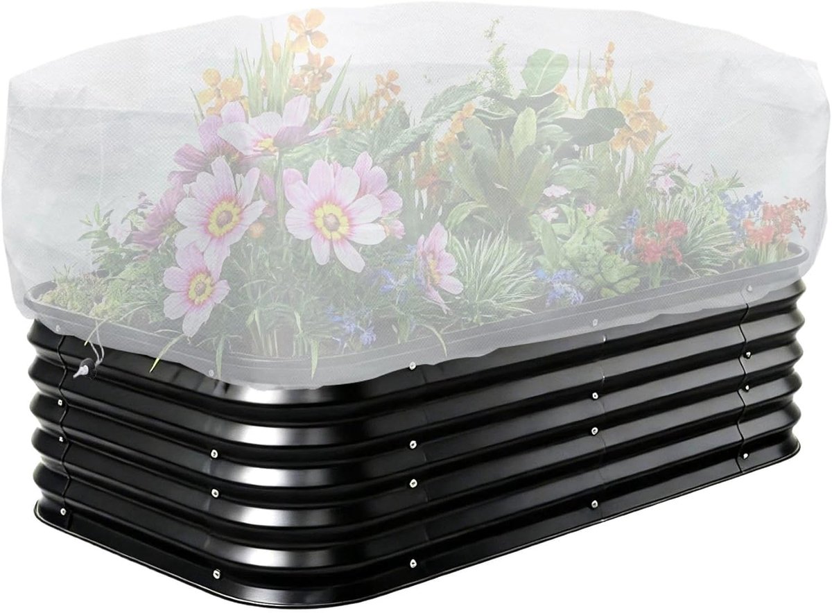 SnelShoppen - High Bite Net 130x80x55 cm - Fijn Gaas Beschermnet voor Insecten en Vogels - Ademend en Scheurvast Tuinnet voor Groenten en Planten
