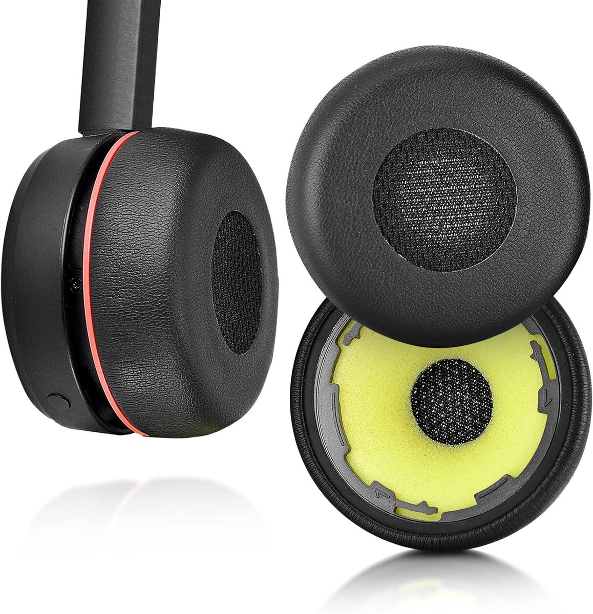 SnelShoppen - Vervangende Oorkussens Voor Jabra Evolve 75 75+/75 UC/75MS - Hoofdband Kussens - Hoogwaardige Geheugen Schuim - Eenvoudige Reparatie - Z