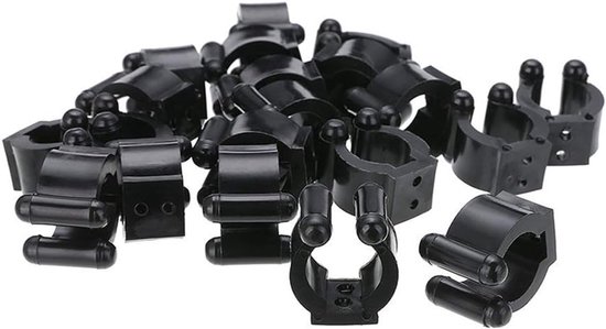SnelShoppen - 12x Billiard Snooker Cue Locating Clips voor Pool Cue Racks en Fishing Rod Holder - Plastic - Zwart - Ideaal voor Snooker, Pool en Visse van Snelshoppen — afbeelding 3