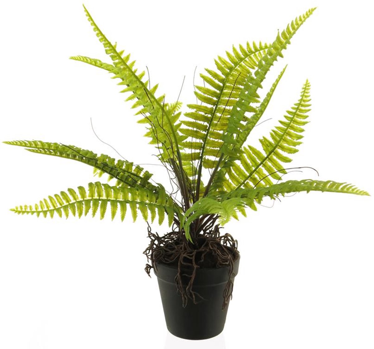Boston fern in pot green 40 cm kunstbloemen Erutan Avon