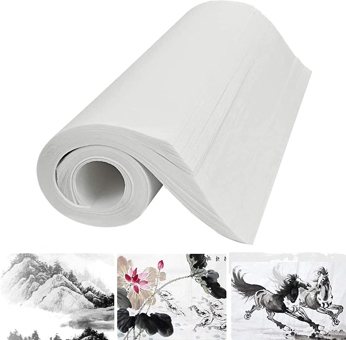 120 Vellen Sumi Papier voor Inktschrijven, Kalligrafie en Schilderen - Ideaal voor Beginners en Liefhebbers van Chinese Kunst