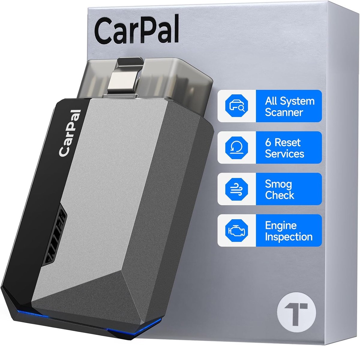 OBD2 Scanner - OBD - Diagnosecomputer - Storing Verwijderen - Uitleesapparatuur – Diagnose apparatuur voor auto's - Motorstoring - Auto Accessoires - Auto Uitlezen - Grijs