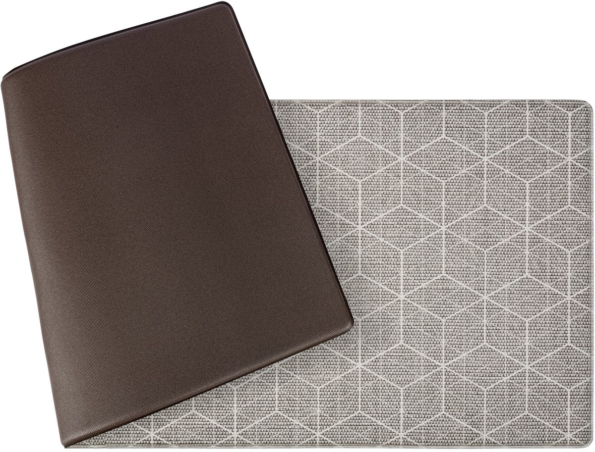 ANRO Linen Anti-vermoeidheidsmat 50x120 cm - Keuken - Werkplek Meerkleurig