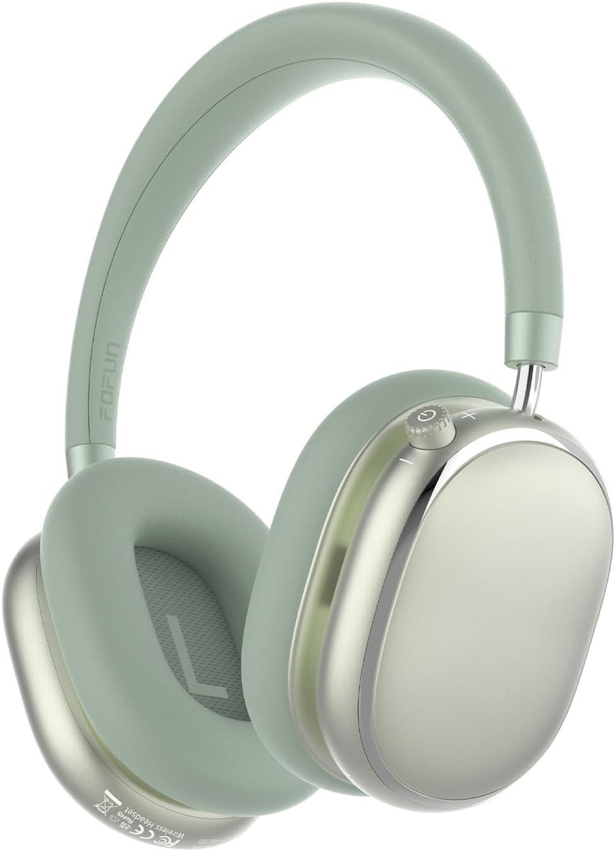 SnelShoppen - NC95 Draadloze Over Ear Hoofdtelefoon met Hybride Actieve Geluidsonderdrukking, Bluetooth 6.0, 65U Playtime, App Controle, Comfortabele